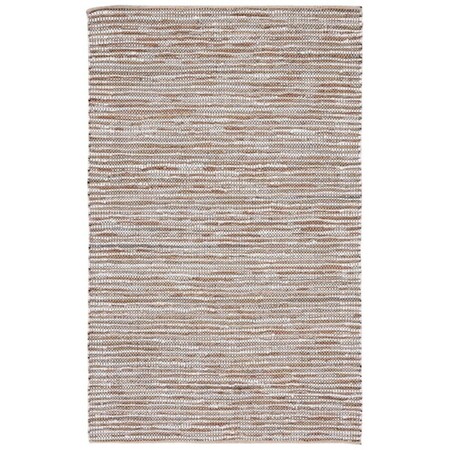 Safavieh 6 x 6 ft. Vintage Leather Global Hand Woven Square Rug Beige & Ivory VTL205B-6SQ